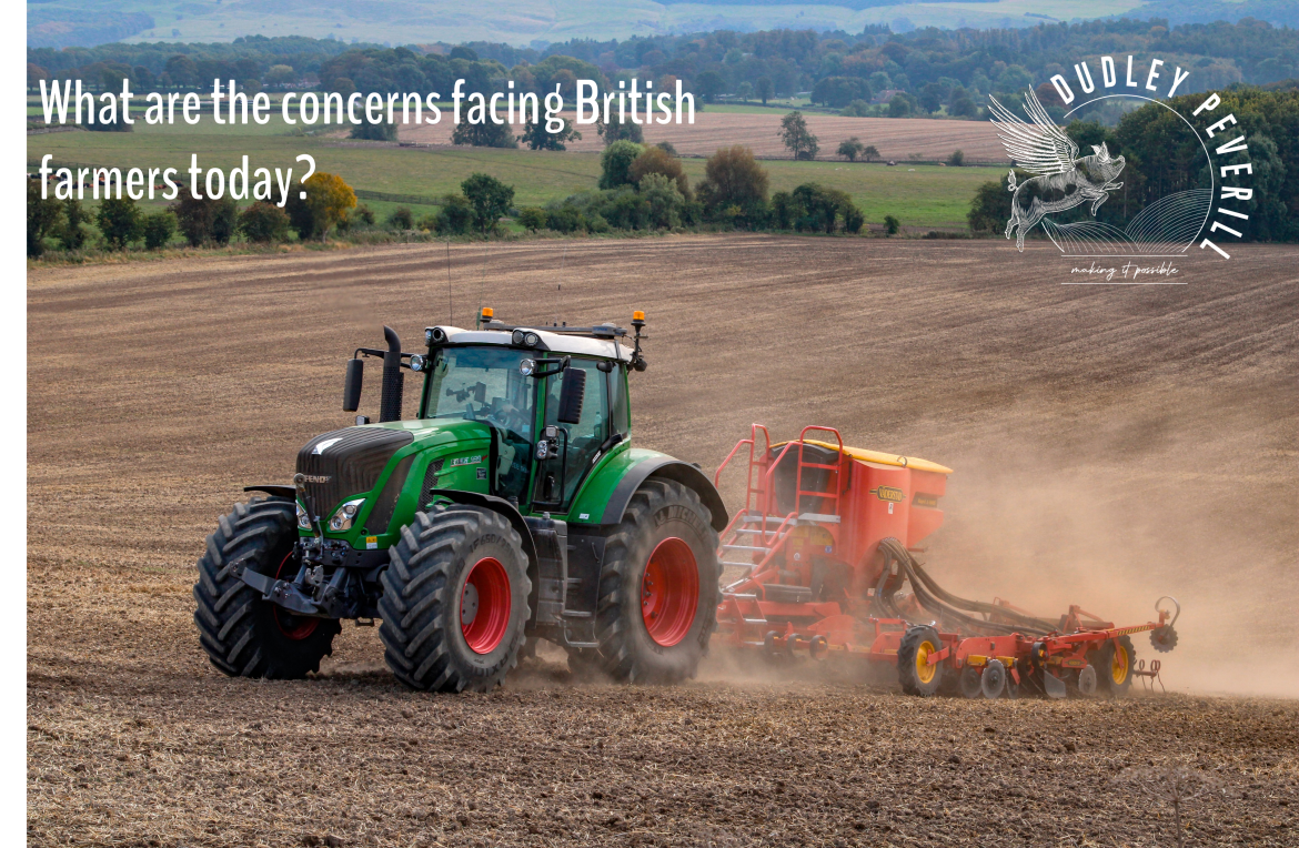 What are the major concerns facing British farmers today?